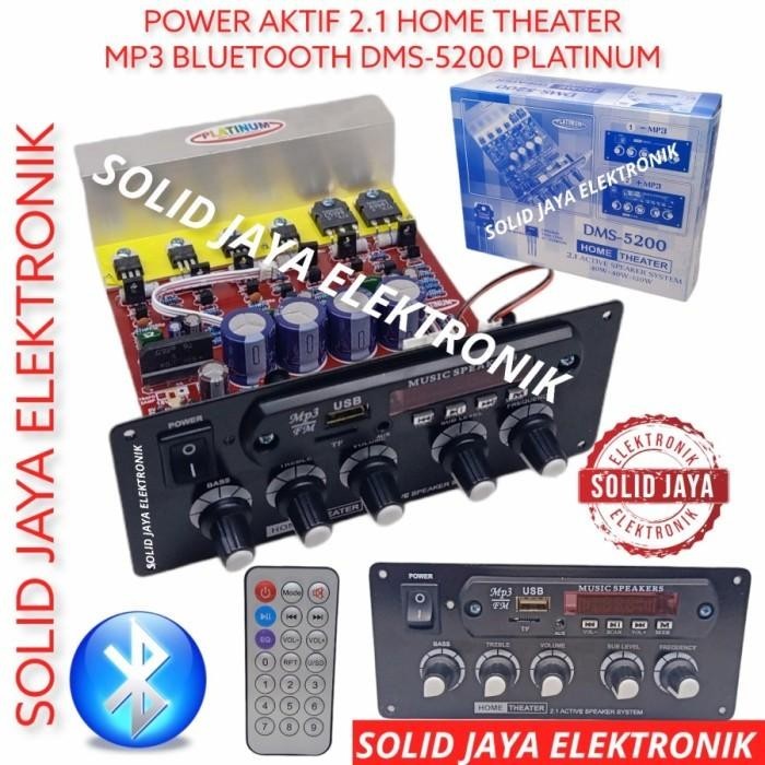 Power Speaker Aktif 2.1 MP3 BLUETOOTH Kit Home Teather DMS-5200
