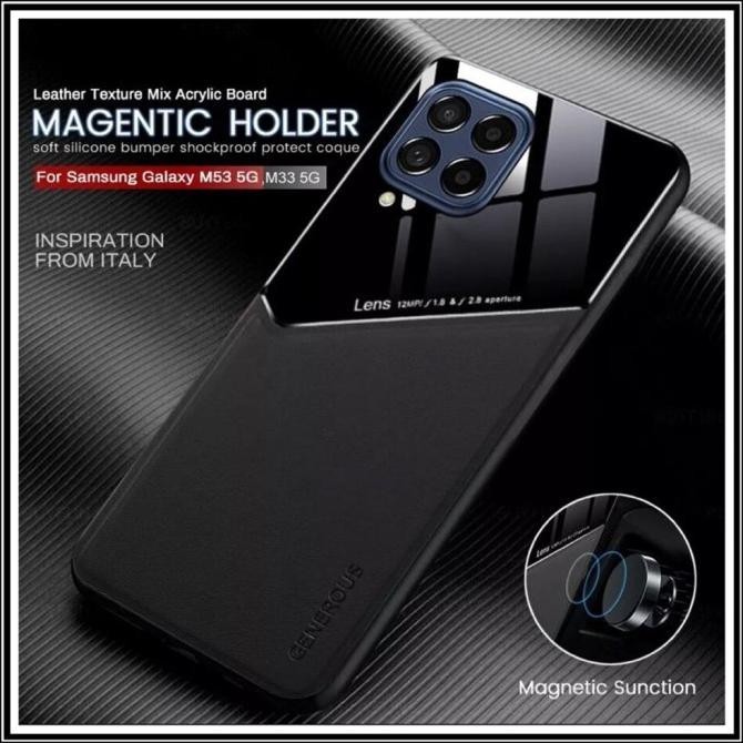 Samsung Galaxy M33 5G Generous Leather Original Hard Case Cover Casing