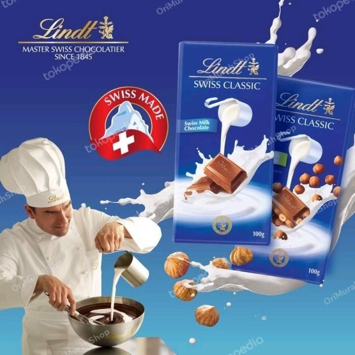 

Lindt Swiss Classic Chocolate Milk Almond Hazelnut Raisin Dark Coklat
