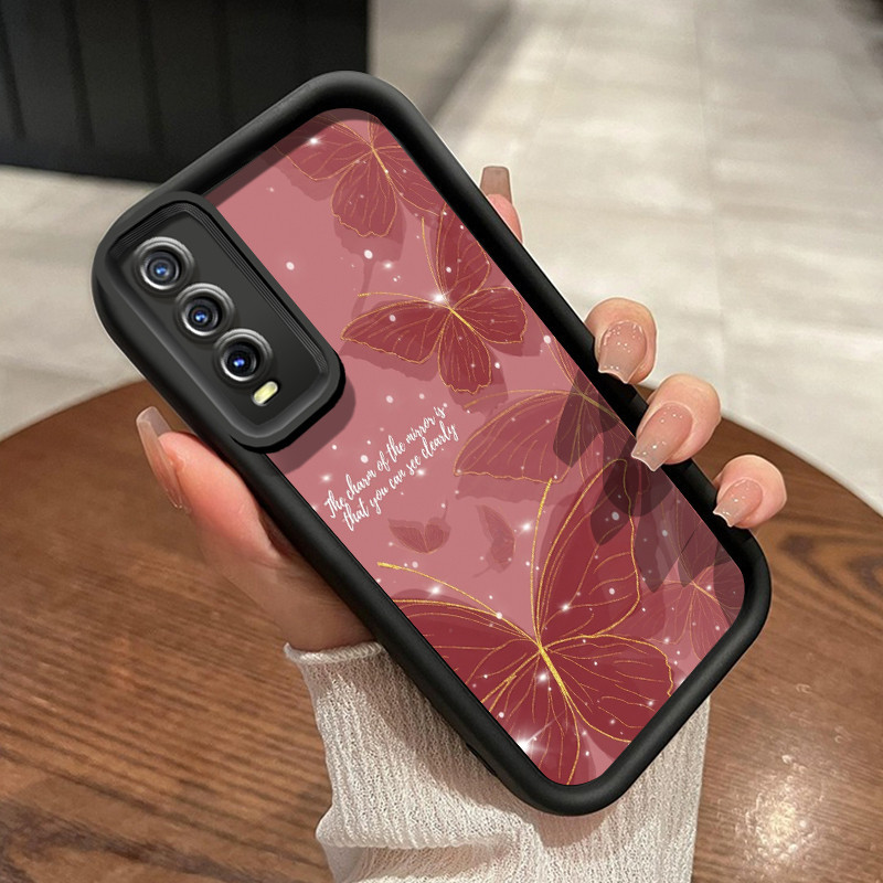 Casing Hp VIVO Y20 Y20s Y20i Y20T Y12s Y12a Y30G Y11s Case penutup lembut Casing lensa kamera siliko