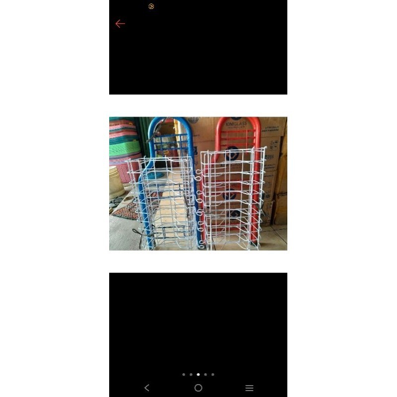 Rak susun 3 rak piring besi, rak kecil, rak serbaguna