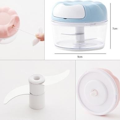 Ad162 Alat Cincang Bawang Cabe Daging Manual Blender Mini Food Chopper