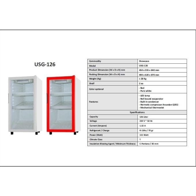 Maspion Showcase Usg-126