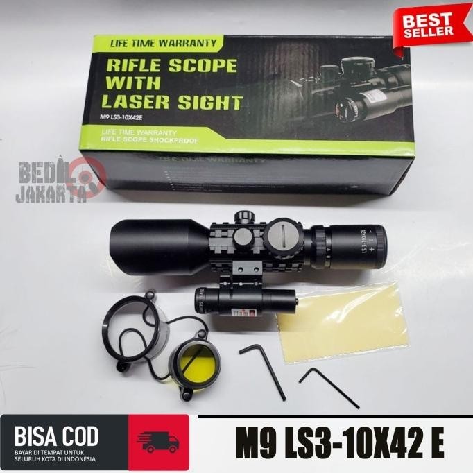 Telscope M9 Reddot M9 L 3-10X42 Sl3-10X42E Teleskop Plus Laser Terbaru