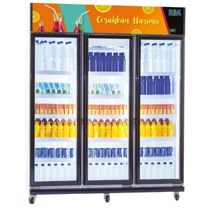 Rsa Showcase 3 Pintu Amethyst Display Chiller Cooler 1280 Liter