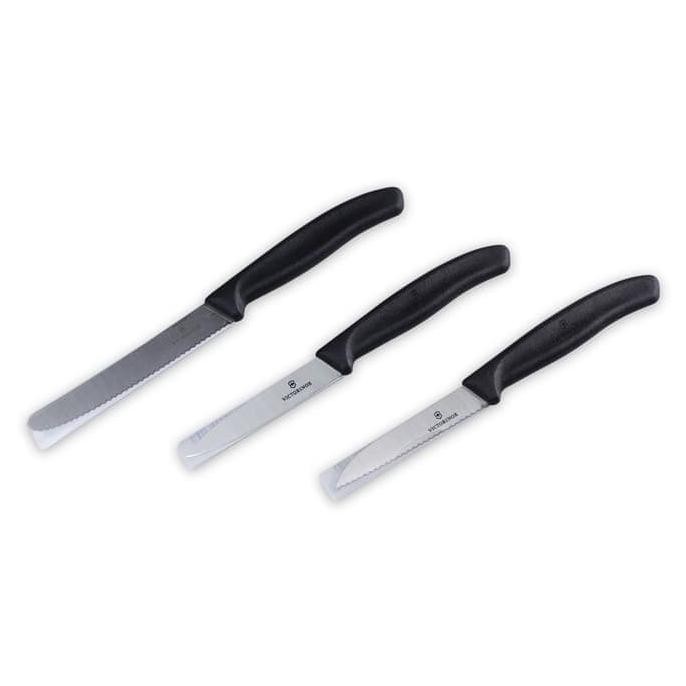Victorinox Pisau Set Paring 3 Pcs Hitam Knife Set Of 3 Black Knives