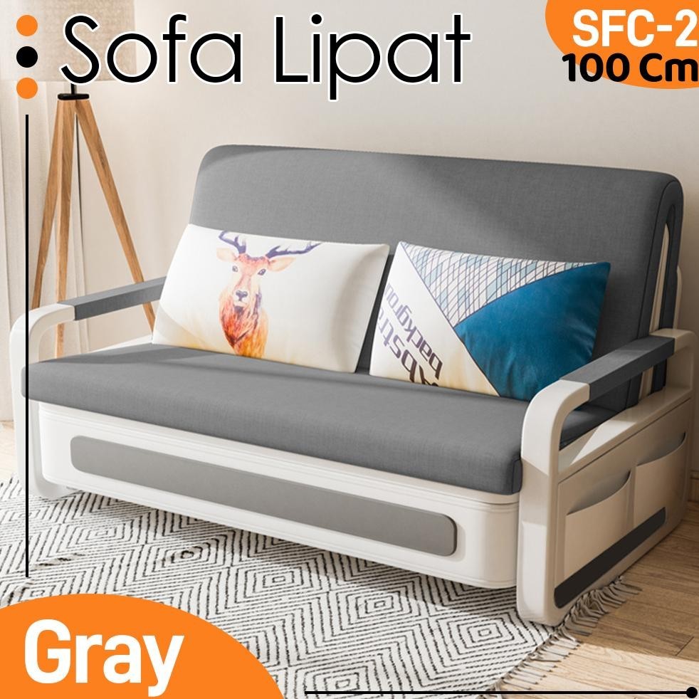 (T)Op World Home Sofa Bed Lipat Kursi Lipat Sofa Minimalis 100Cm Kasur Malas Multifungsi Modern Temp