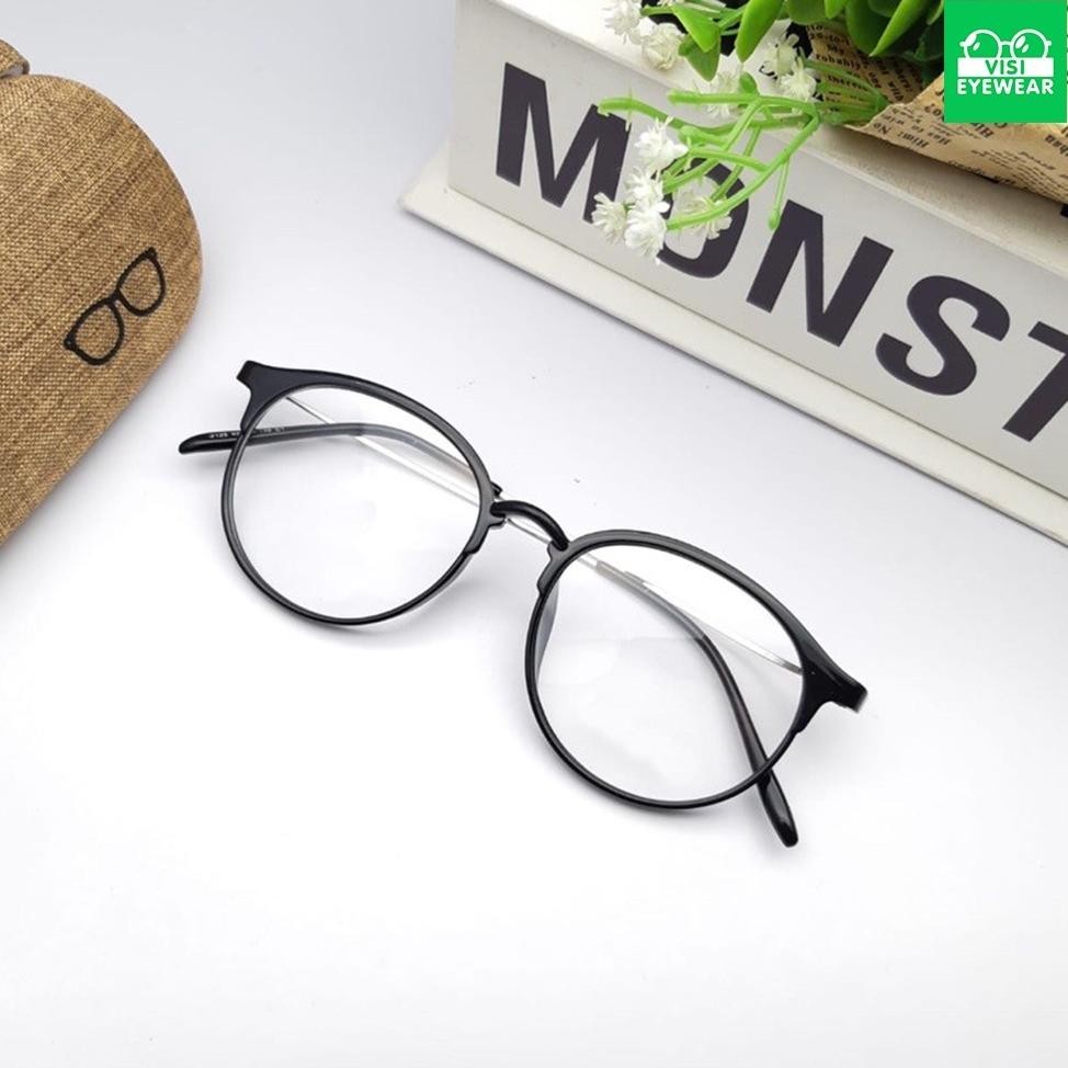 (Cod) [Promo] Kacamata 2125 Photocromic Anti Radiasi Uv Bahan Plastik Tr90 Lentur Model Oval Pria/Wa