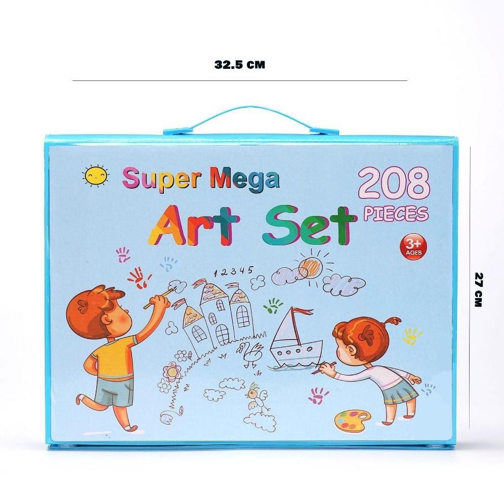 

ORIGINAL SHENAR CRAYON SET 208 PCS / ALAT MENGGAMBAR MEWARNAI ANAK / PENSIL WARNA KRAYON ANAK - MEGA ART 208 PCS, SHENARCORNER168 VL36
