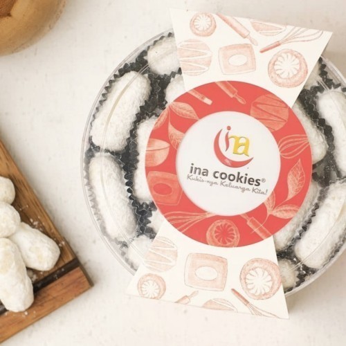 

Limited! Inacookies Putri Salju keju kue kering Lebaran Favorite best Seller - PutriSalju Keju 500 gram New
