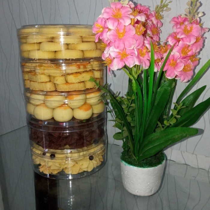 

Limited! paket kue lebaran isi 5 toples ukuran 250gr New