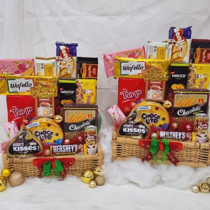 

Paket Dekorasi Hampers Natal Christmas Parcel Hadiah Kue Kering 331