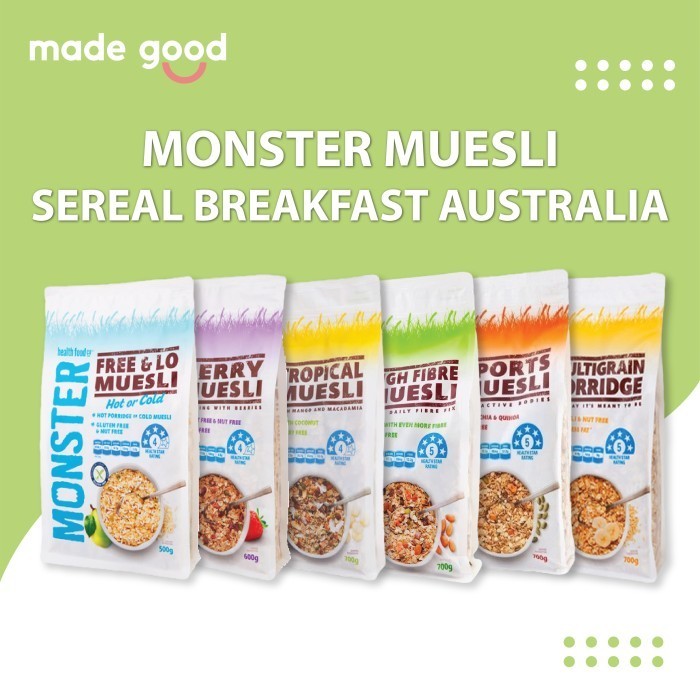 

Monster Muesli 700Gr - Sereal Breakfast Australia Tropical Sport Fibre