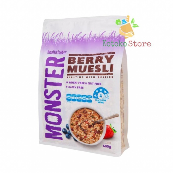 Monster Muesli Berry Muesli / Sereal Muesli Monster Berry 600Gr