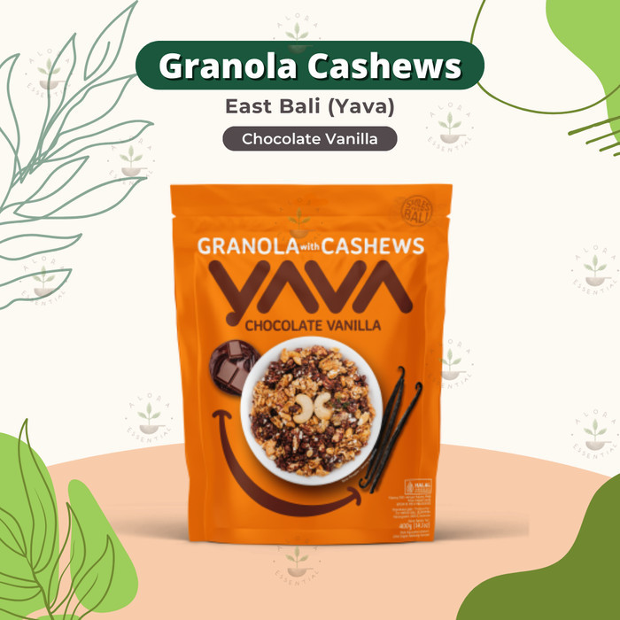 

East Bali Cashew Yava Granola Chocolate Vanilla Cashew 400 Gram