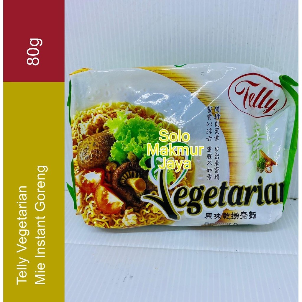 

Telly Mie Instant Goreng Asli 1 pcs 80g Telly Vegetarian Mi Goreng Vegan