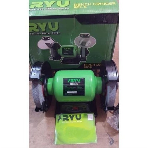 Ryu Rbg6 Gerinda Duduk 6Inci Bench Grinder 6 Inch Rbg 6 Mesin Asah