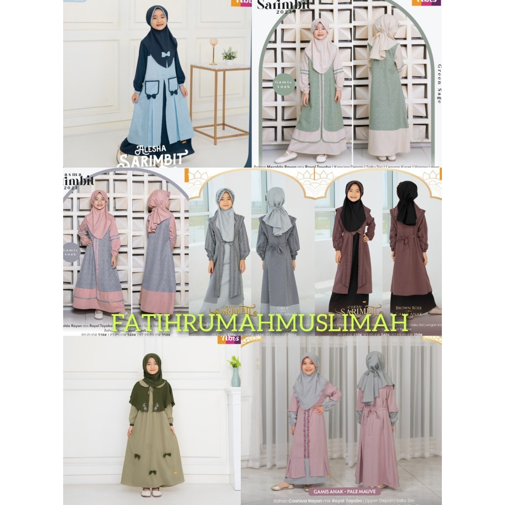 PROMO / GAMIS ANAK NIBRAS / ALESHA / BASMA / CHESA / DAANIA / IFFA / GAMIS ANAK ORI / SET HIJAB DAN 