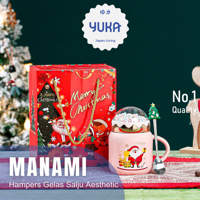 

Yuka Christmas Mug Gelas Natal Dengan Sendok Set Gift Box Hadiah Natal