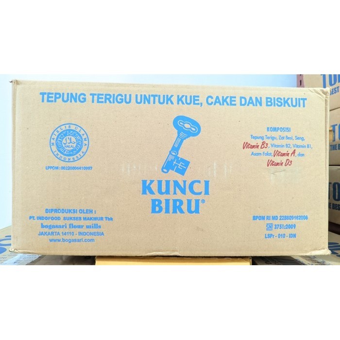 

Bogasari Kunci U Tepung Terigu 1 Dus