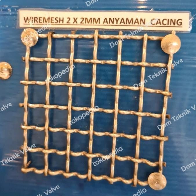 

(dtek) kawat wiremesh anyaman cacing 2mm x 2mm x 10 meter stainless