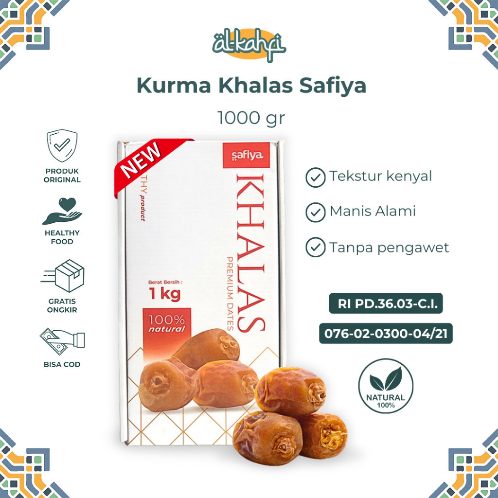 

MJS Kurma Khalas 1 Kg Safiya Kholas Kurma Arab Original