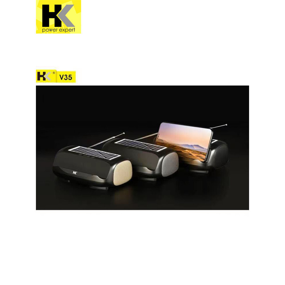 Hk Speaker Bluetooth Hk V35 Solar Panel Wireless Speaker Hk-V35 Hot R0324B