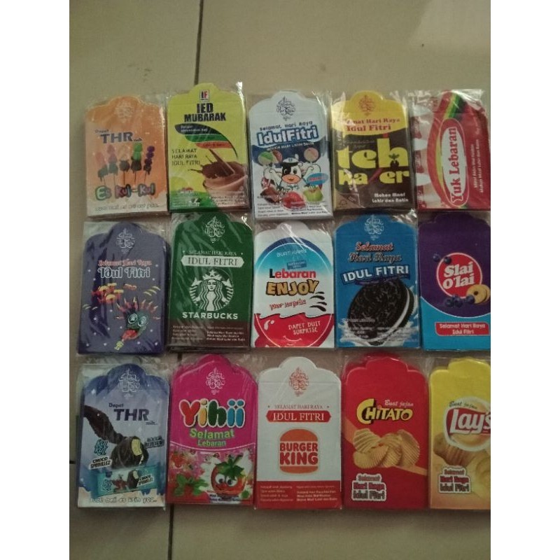 

10pak(isi 100biji)AMPLOP PERSIAPAN LEBARAN.