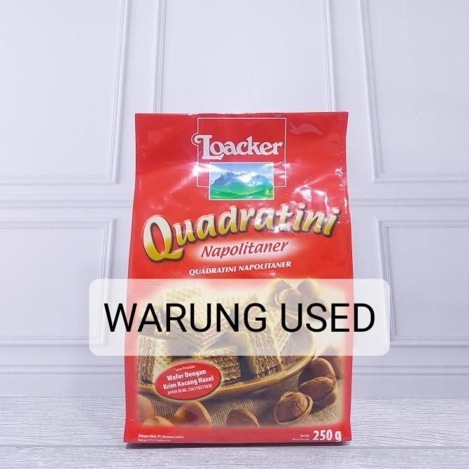 

Ready Loacker Quadratini 250Gr Wafer All Varian Original