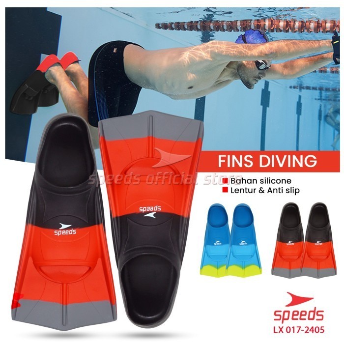 SPEEDS Diving Fins Kaki Katak Renang Snorkeling Kaki Selam 017-616