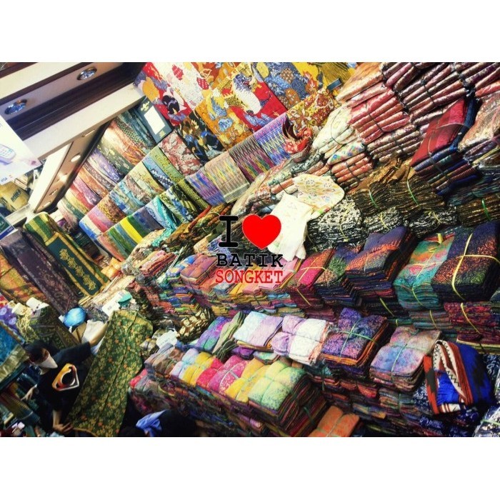 Bahan Sutra 2 Meter Motif 9 Kain Batik Pekalongan Cap Cetak Rok Asli