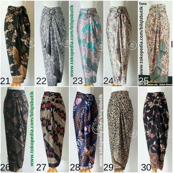 Rok Batik Wanita Kain Lilit Bahan Semi Sutra Panjang Motif Serut