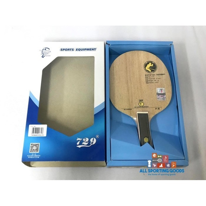 KAYU TENIS MEJA PINGPONG 729 F-5 3K CARBON ORIGINAL IMPORT PRODUK TERBAIK