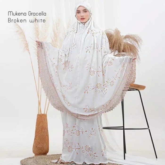 Mukena Dewasa Bordir Gracella Premium//Mukena Bordir//Mukena Terbaru