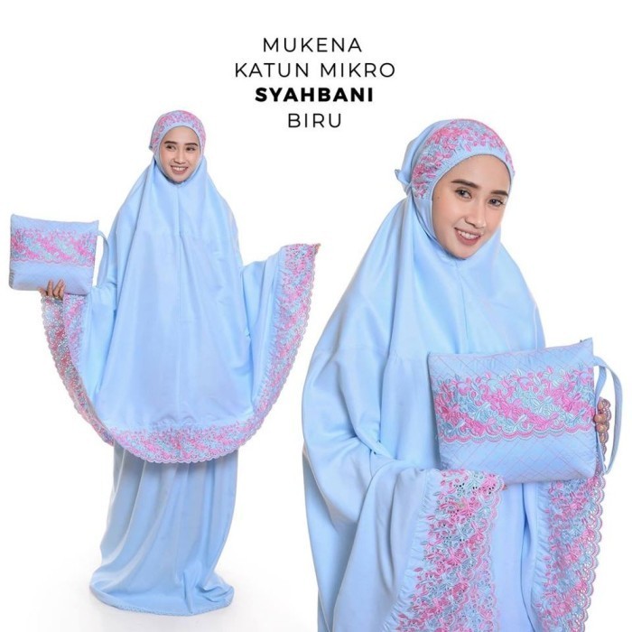 Mukenah Rukuh Mukena Dewasa Katun Mikro Syahbani