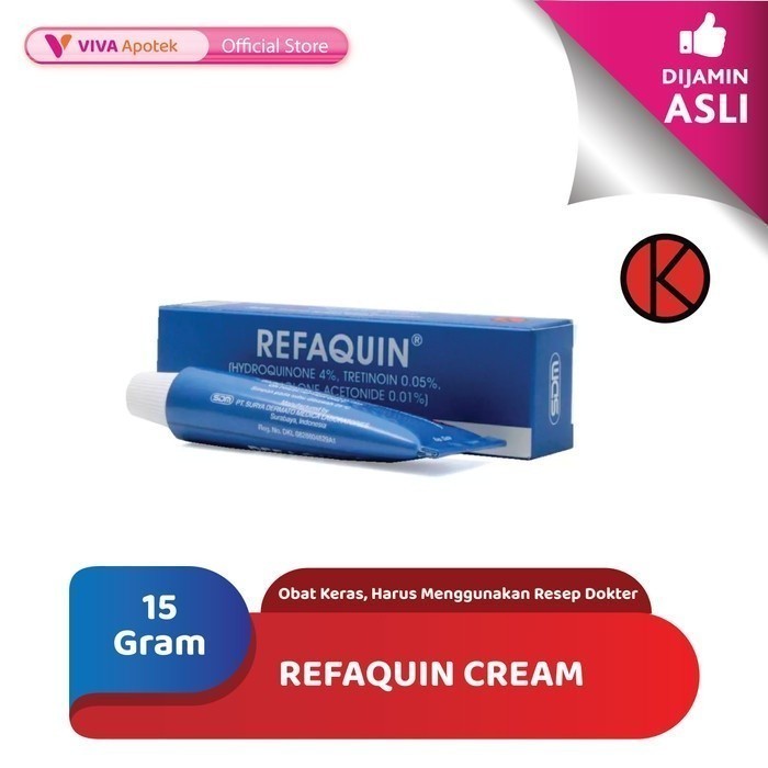 Refaquin Cream / Melasma / Flek Kulit (15 Gram)