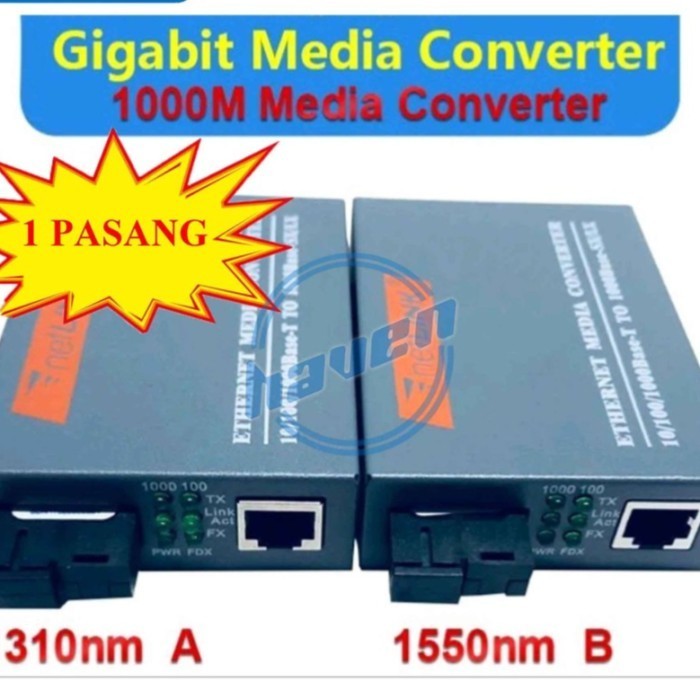 Netlink HTB GS03 Gigabit Media Converter RJ45 FO Net link Gigabit GS 3