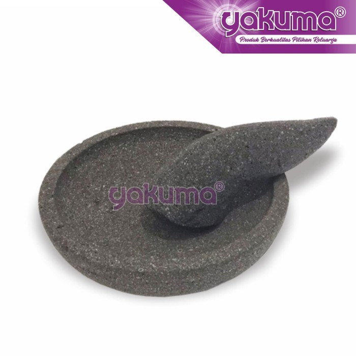 ((((()paling dicari] COBEK BATU ASLI 20 CM + ULEKAN