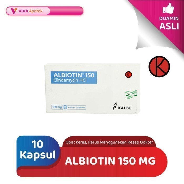 Albiotin 150 mg / Clindamycin / Antibiotik (10 Kapsul)