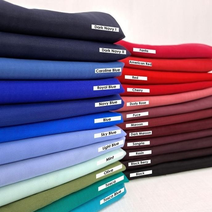 

Ready Kain Soft Tulle Tricot (Per 0,5 Meter) Stok Terbatas