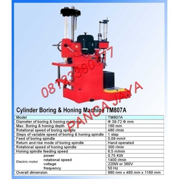 Mesin Boring Mesin Kolter Mesin Korter Mesin Poles Tm807 Mesin Korter Original Dan Terpercaya