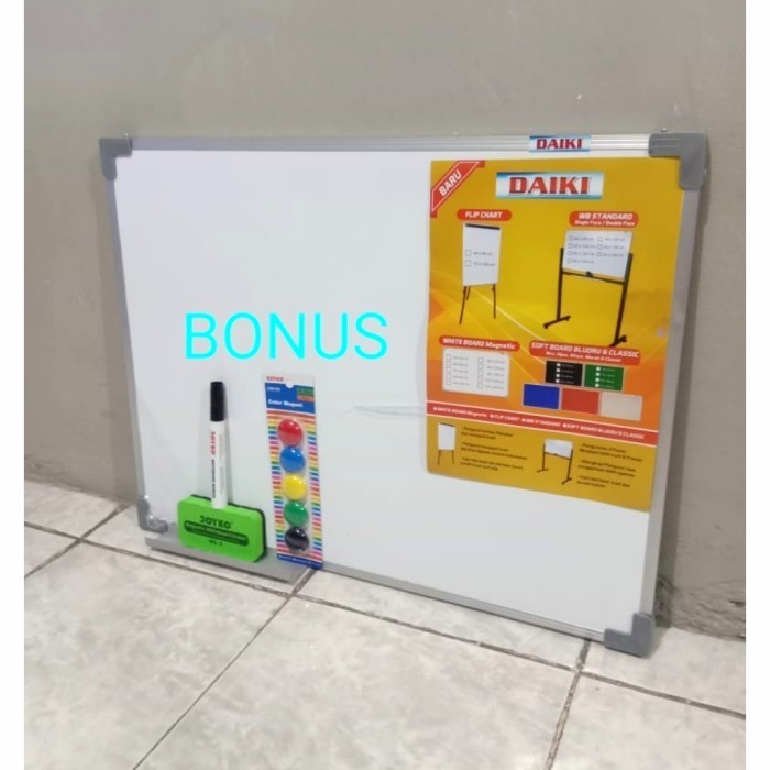 

Whiteboard / Papan Tulis Magnetic Uk 45X60 Cm