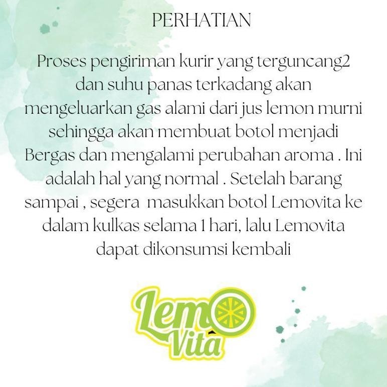 

Promo Thr 500Ml Lemovita Sari Lemon Original Cod