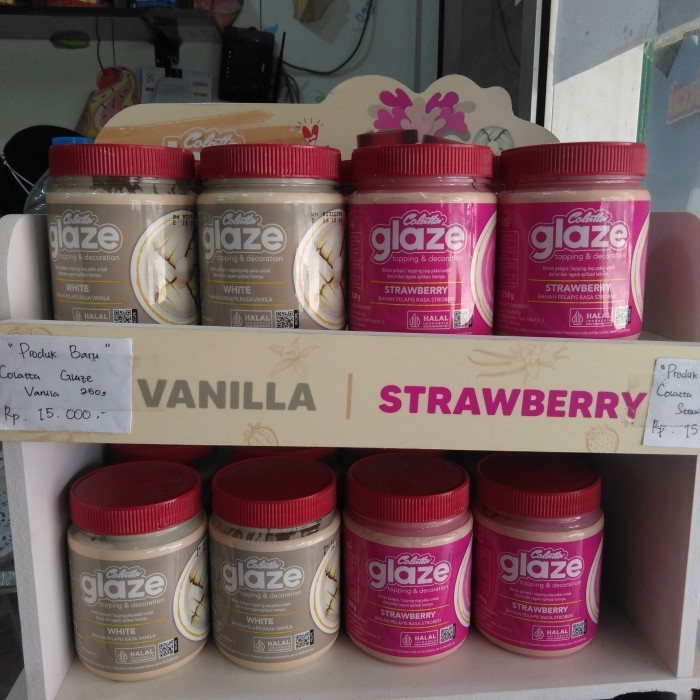 

Produk Terbaik] Glaze Colatta White & Strawberry 250gr