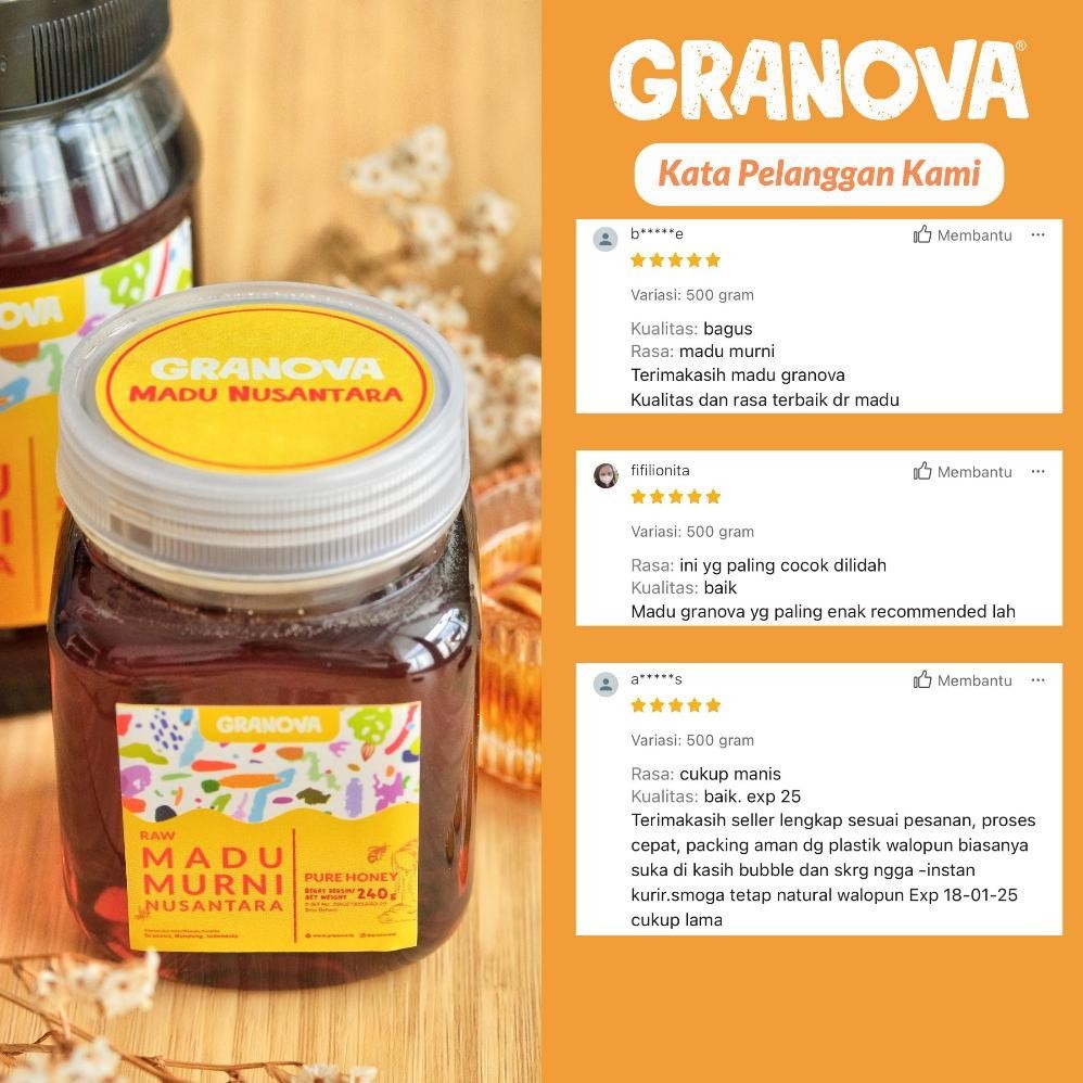 

Promo Thr Granova - Madu Murni Nusantara 500Gr (Premium, Madu Asli 100%, Sehat, Natural) Original