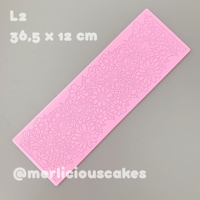 

Hasib - L2 Flower Silicone Mould Fondant Edible Lace Cetakan Silikon Kue Cake