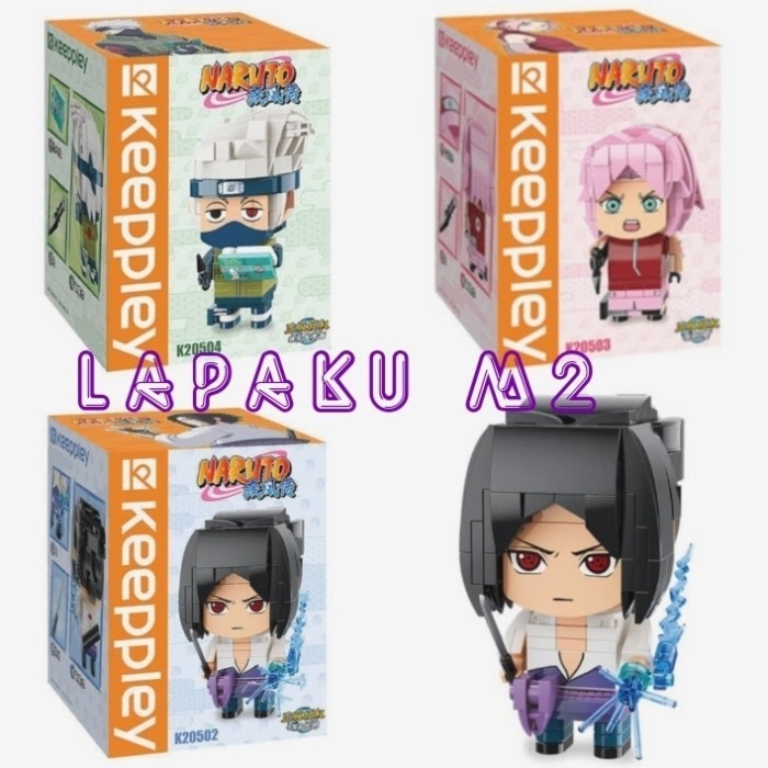 KEEPPLEY Naruto Shipudden Mainan Lego Brick Naruto Sasuke Kakashi