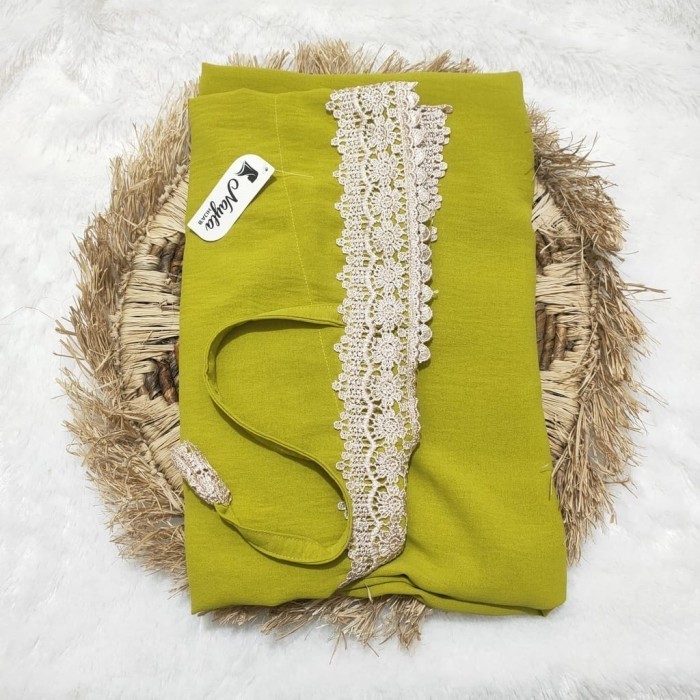 promo Mukena Anak Shafiyah Renda Kids Crinkle Airflow Free Tas