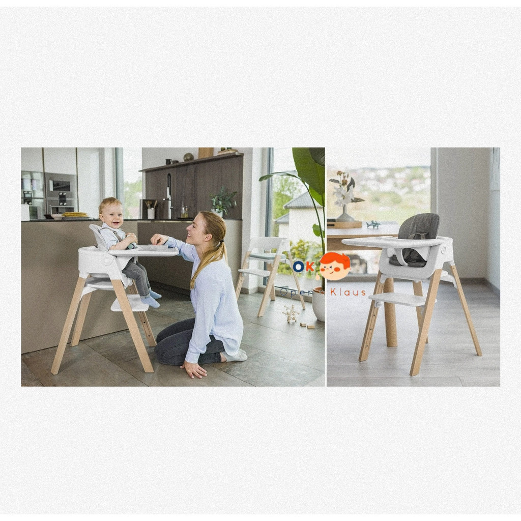 Stokke® Steps™ Adjustable High Chair with Baby set Harness and Tray
