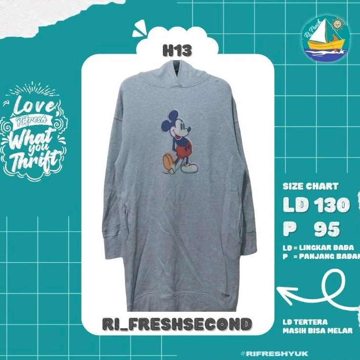 TUNIK UNIQLO X DISNEY MICKEY MOUSE (S) ORIGINAL